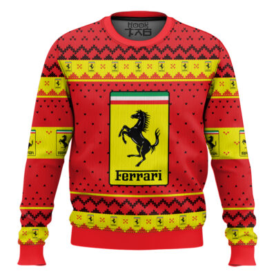 Hooktab Ferrari Ugly Christmas Sweater
