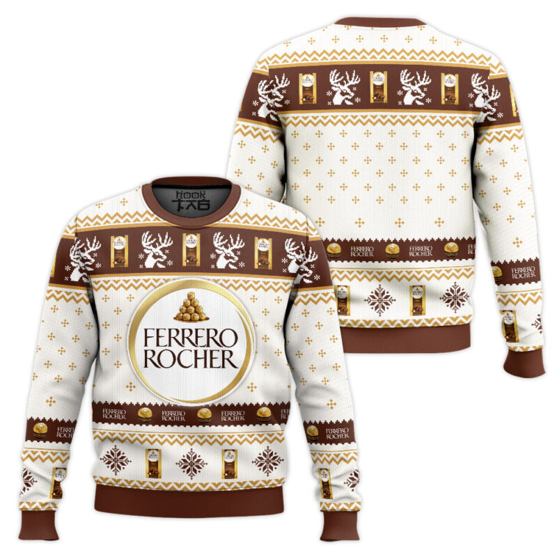 Hooktab Ferrero Rocher Ugly Christmas Sweater Hooktab Ferrero Rocher Ugly Christmas Sweater