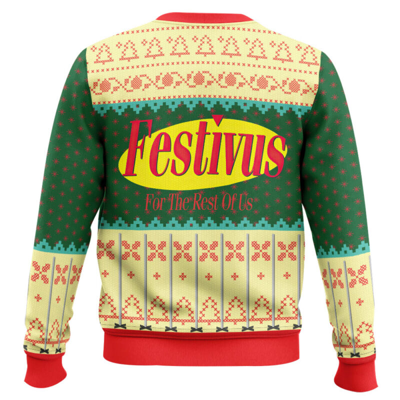 Hooktab Festivus Seinfeld Ugly Christmas Sweater Hooktab Festivus Seinfeld Ugly Christmas Sweater