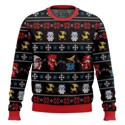 Hooktab Final Fantasy 1987 Ugly Christmas Sweater