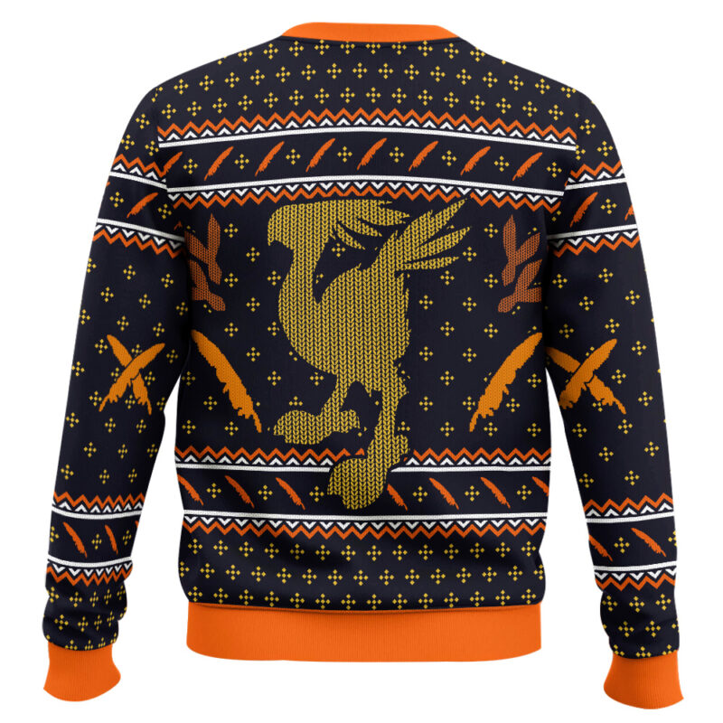 Hooktab Final Fantasy Chocobo Ugly Christmas Sweater Hooktab Final Fantasy Chocobo Ugly Christmas Sweater