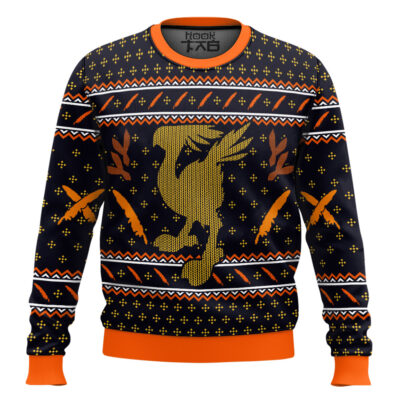 Hooktab Final Fantasy Chocobo Ugly Christmas Sweater