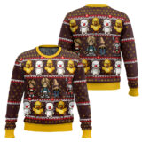 Hooktab Final Fantasy Classic Class Ugly Christmas Sweater