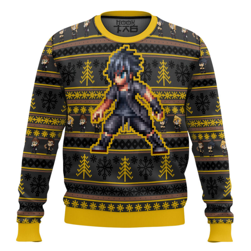 Hooktab Final Fantasy Noctis Ugly Christmas Sweater