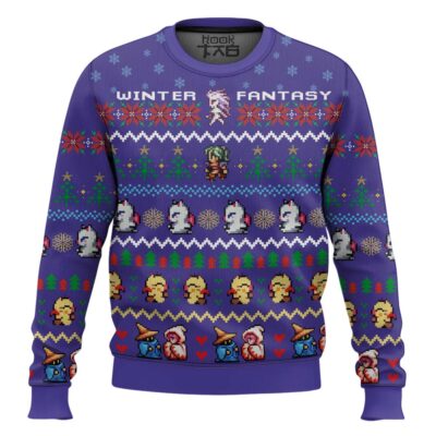 Hooktab Final Fantasy Winter Ugly Christmas Sweater