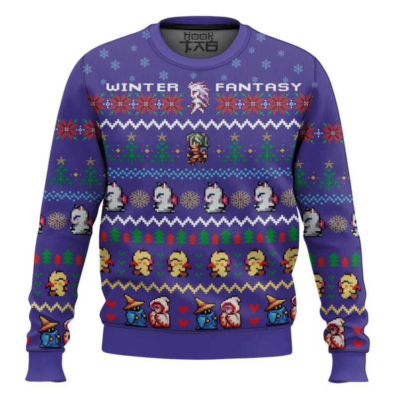 Hooktab Final Fantasy Winter Ugly Christmas Sweater