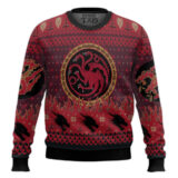 Hooktab Fire And Blood Targaryen Dragon Game Of Throne Ugly Christmas Sweater