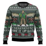 Hooktab Fire It Up Dad National Lampoon’s Vacation Ugly Christmas Sweater
