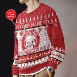 Hooktab Fireball Cinnamon Whisky Titties Funny - Custom Name Ugly Christmas Sweater