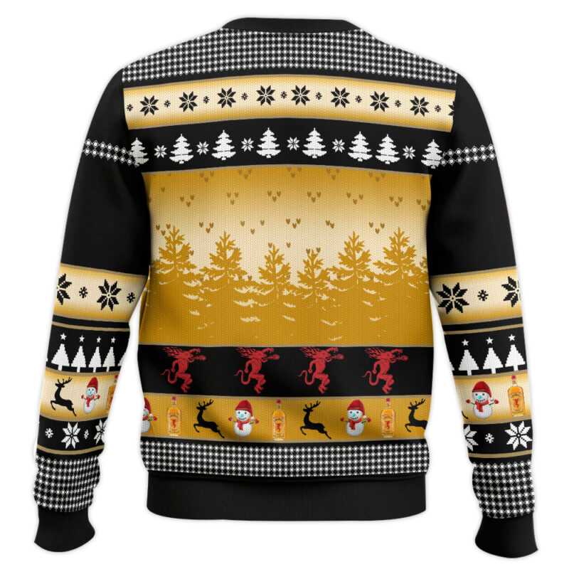 Hooktab Fireball Drinker Bells Ugly Christmas Sweater Hooktab Fireball Drinker Bells Ugly Christmas Sweater