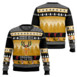 Hooktab Fireball Drinker Bells Ugly Christmas Sweater
