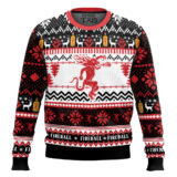 Hooktab Fireball Whiskey Ugly Christmas Sweater