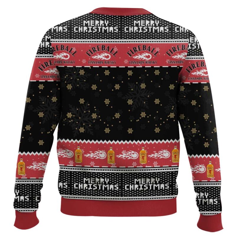 Hooktab Fireball Whisky Merry Christmas Ugly Christmas Sweater Hooktab Fireball Whisky Merry Christmas Ugly Christmas Sweater
