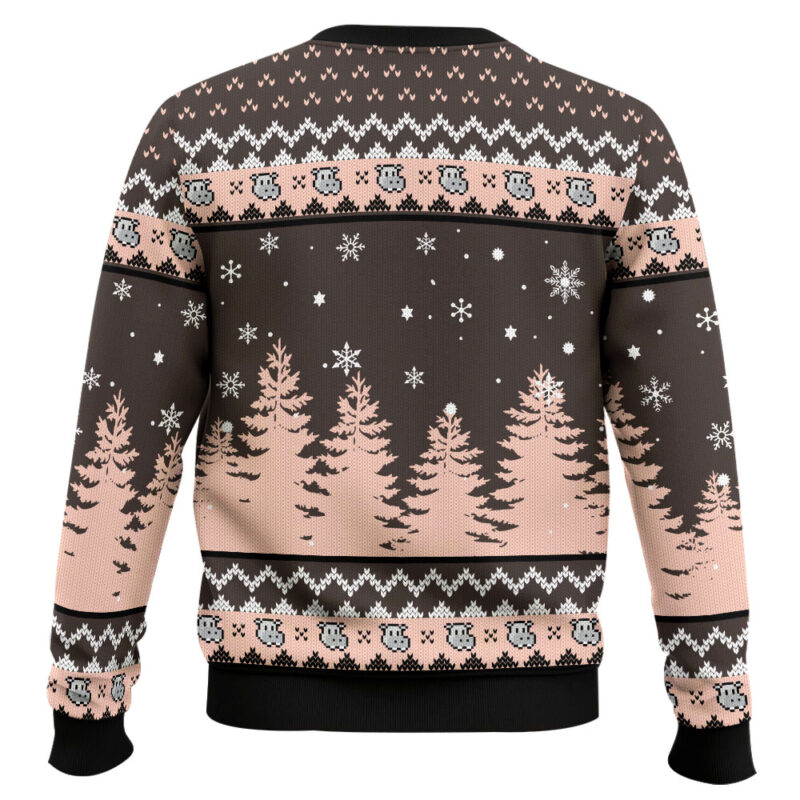 Hooktab First Of All I'm A Delight Hippo Ugly Christmas Sweater Hooktab First Of All I'm A Delight Hippo Ugly Christmas Sweater