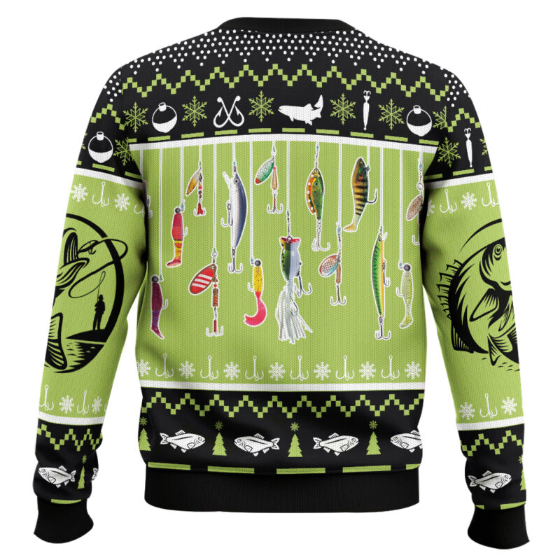 Hooktab Fishing Luress Ugly Christmas Sweater Hooktab Fishing Luress Ugly Christmas Sweater