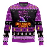 Hooktab Five Nights At Diddy's Ugly Christmas Sweater