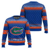 Hooktab Florida Gators - Custom Name And Number Ugly Christmas Sweater