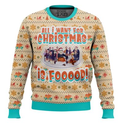 Hooktab Food Wars Shokugeki no Soma Ugly Christmas Sweater