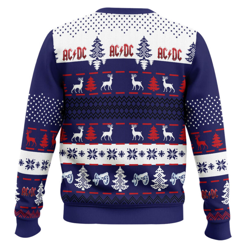 Hooktab For Those About To Rock AC/DC Ugly Christmas Sweater Hooktab For Those About To Rock AC/DC Ugly Christmas Sweater