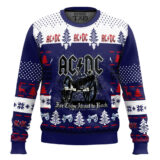 Hooktab For Those About To Rock AC/DC Ugly Christmas Sweater