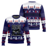 Hooktab For Those About To Rock AC/DC Ugly Christmas Sweater