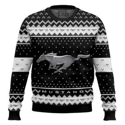 Hooktab Ford Mustang Ugly Christmas Sweater