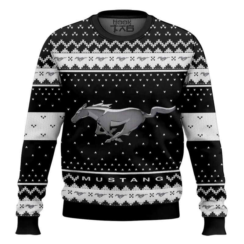 Hooktab Ford Mustang Ugly Christmas Sweater
