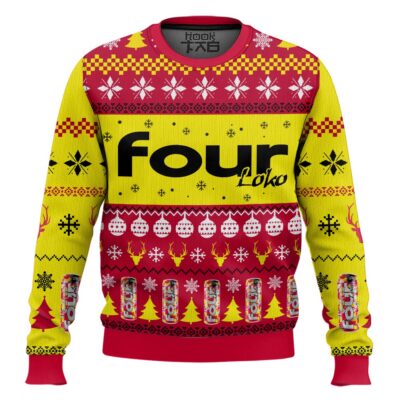 Hooktab Four Loko Ugly Christmas Sweater