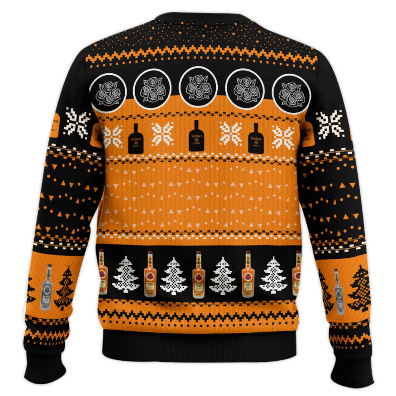 Hooktab Four Roses Bourbon Ugly Christmas Sweater Hooktab Four Roses Bourbon Ugly Christmas Sweater