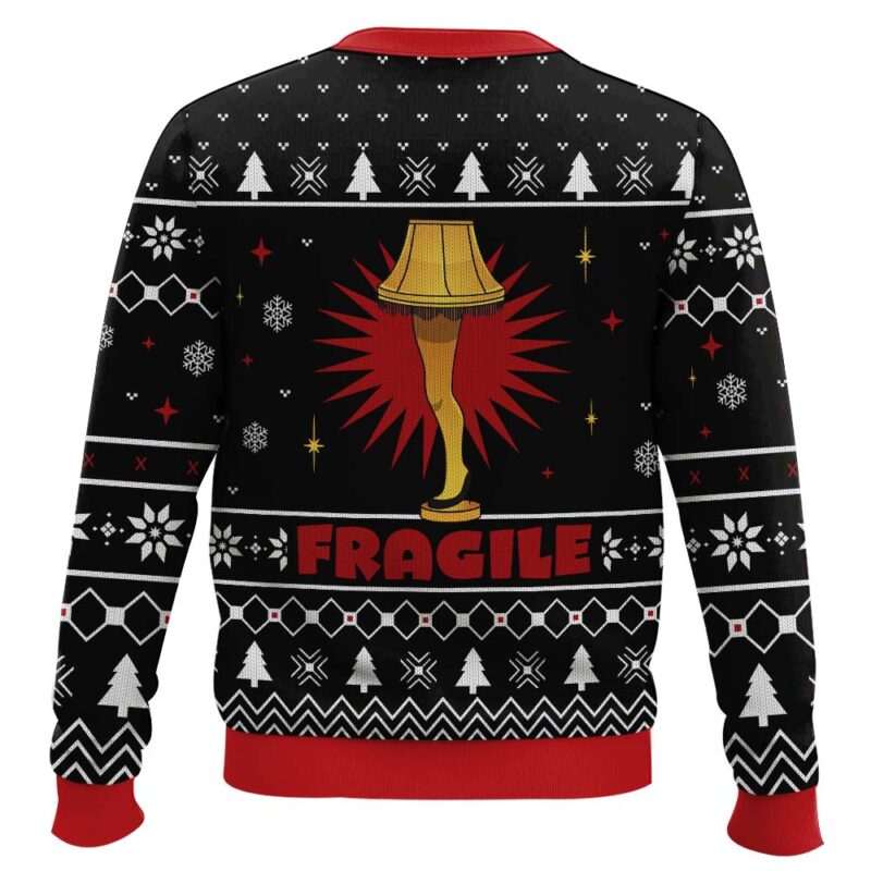 Hooktab Fragile A Christmas Story Ugly Christmas Sweater Hooktab Fragile A Christmas Story Ugly Christmas Sweater