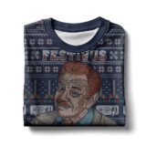 Hooktab Frank Costanza Festivus Seinfeld Ugly Christmas Sweater