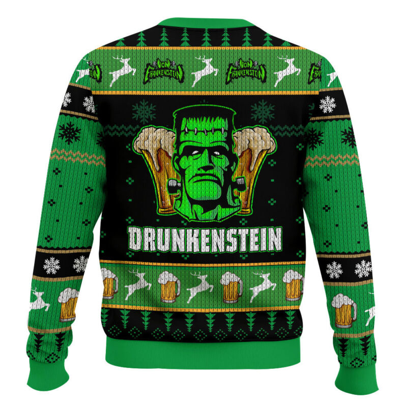Hooktab Frankenstein's Monster Let's Get Creepy Ugly Christmas Sweater Hooktab Frankenstein's Monster Let's Get Creepy Ugly Christmas Sweater