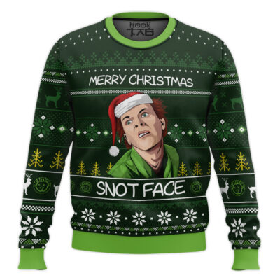 Hooktab Fred Snot Face Drop Dead Fred Ugly Christmas Sweater