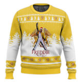 Hooktab Freddie Mercury Queen Ugly Christmas Sweater