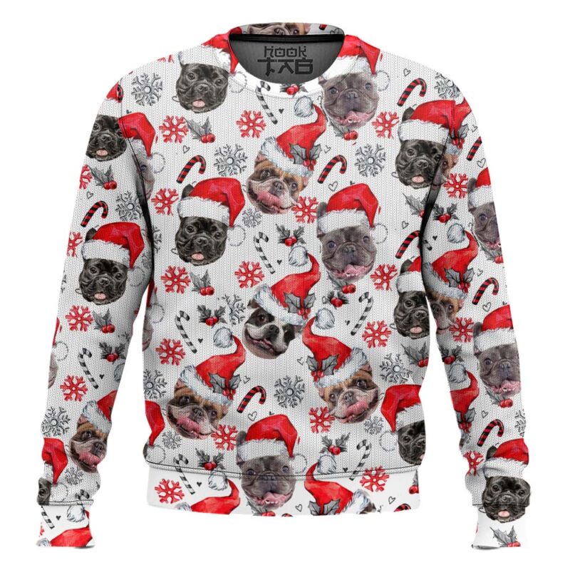 Hooktab French Bulldog Ugly Christmas Sweater