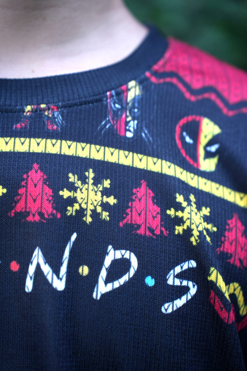 Hooktab F.R.I.E.N.D.S Deadpool & Wolverine Ugly Christmas Sweater Hooktab F.R.I.E.N.D.S Deadpool & Wolverine Ugly Christmas Sweater