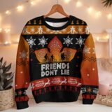 Hooktab Friends Don't Lie Stranger Things Ugly Christmas Sweater