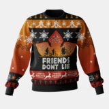 Hooktab Friends Don't Lie Stranger Things Ugly Christmas Sweater
