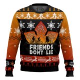 Hooktab Friends Don't Lie Stranger Things Ugly Christmas Sweater
