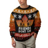 Hooktab Friends Don't Lie Stranger Things Ugly Christmas Sweater