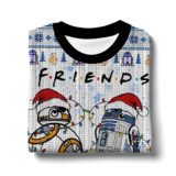 Hooktab FRIENDS R2-D2 & BB-8 Star Wars Ugly Christmas Sweater