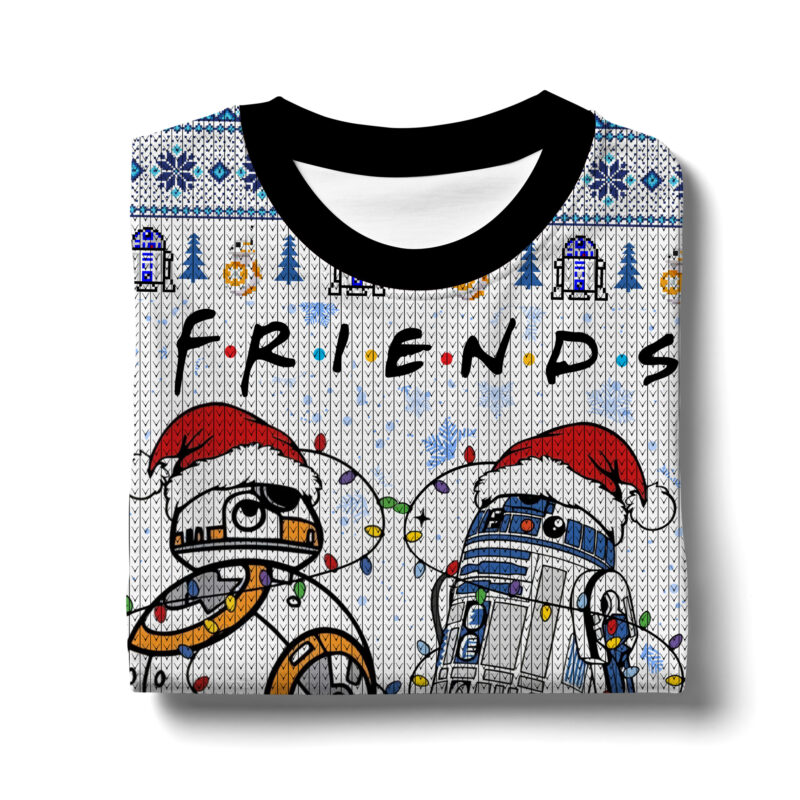 Hooktab FRIENDS R2-D2 & BB-8 Star Wars Ugly Christmas Sweater Hooktab FRIENDS R2-D2 & BB-8 Star Wars Ugly Christmas Sweater