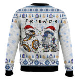 Hooktab FRIENDS R2-D2 & BB-8 Star Wars Ugly Christmas Sweater