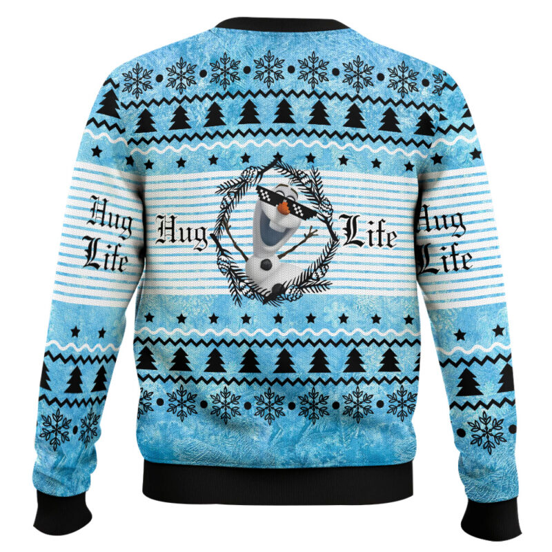 Hooktab Frozen Hug Life Olaf Ugly Christmas Sweater Hooktab Frozen Hug Life Olaf Ugly Christmas Sweater