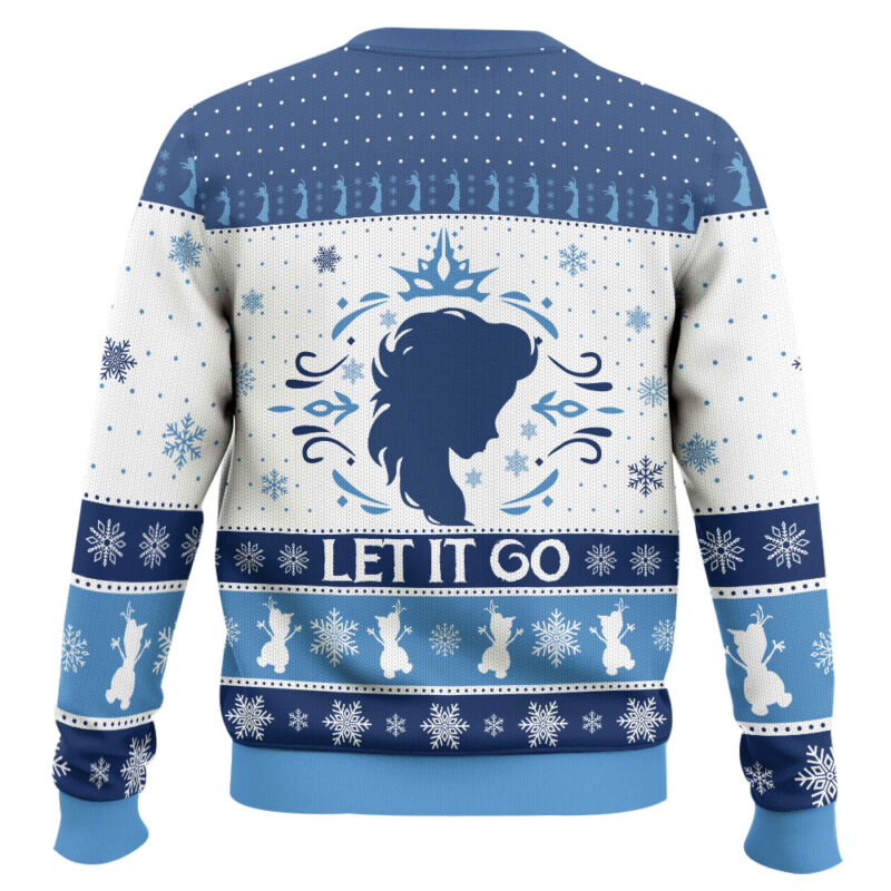 Hooktab Frozen Let It Go Elsa Ugly Christmas Sweater Hooktab Frozen Let It Go Elsa Ugly Christmas Sweater
