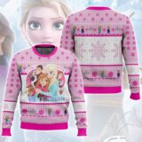 Hooktab Frozen Love Is An Open Door Ugly Christmas Sweater