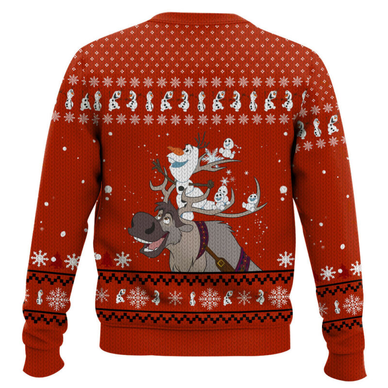 Hooktab Frozen Olaf "Do You Want To Build A Snowman" Ugly Christmas Sweater Hooktab Frozen Olaf "Do You Want To Build A Snowman" Ugly Christmas Sweater