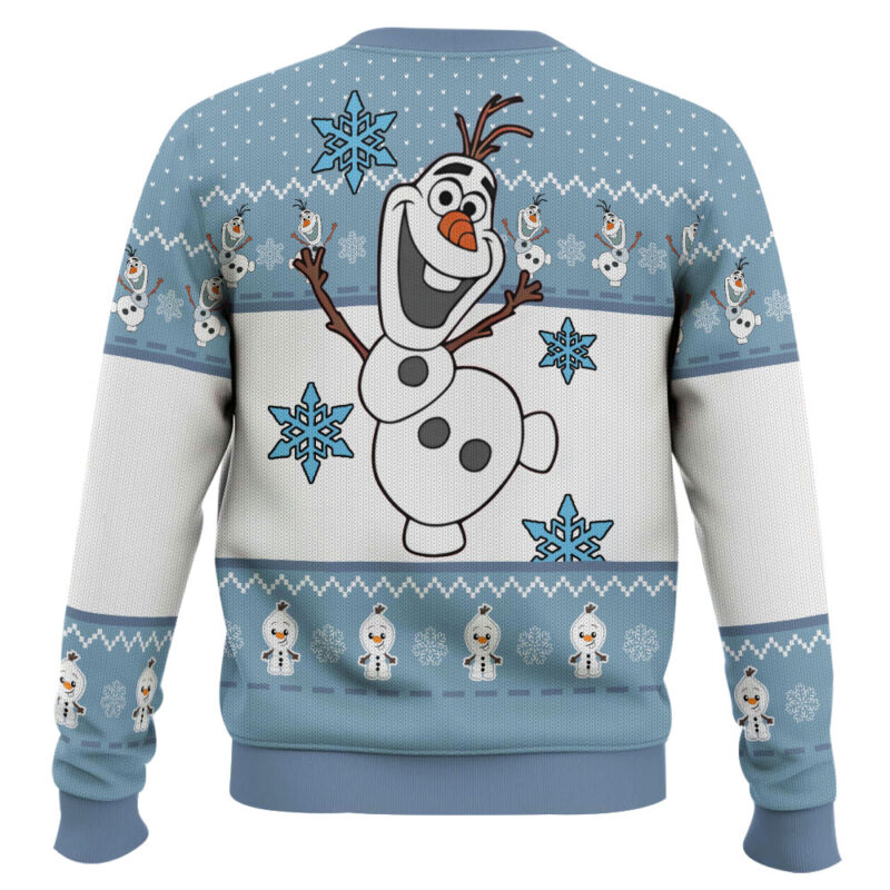 Hooktab Frozen Olaf Like Warm Hug Ugly Christmas Sweater Hooktab Frozen Olaf Like Warm Hug Ugly Christmas Sweater