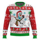 Hooktab Frozen Olaf Ugly Christmas Sweater