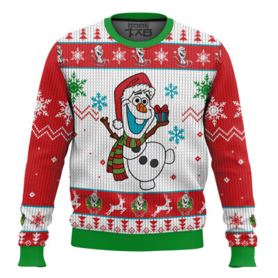 Hooktab Frozen Olaf Ugly Christmas Sweater